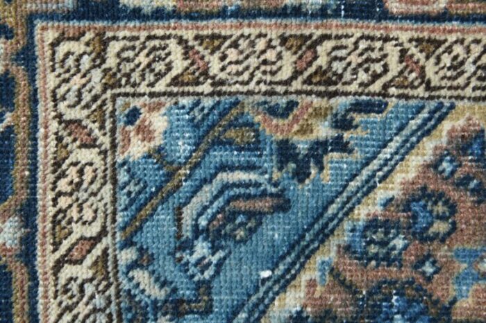 vintage turkish floral wool area rug anatolian 1960s 9