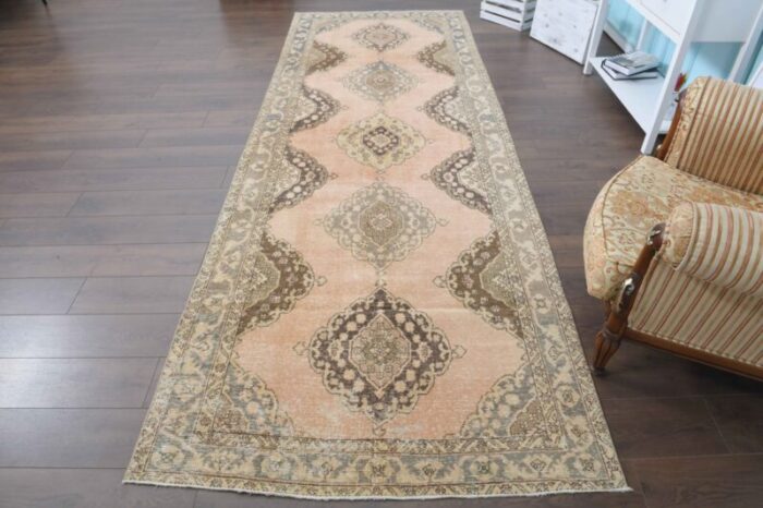 vintage turkish handmade oushak rug 10