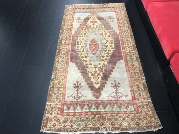 vintage turkish handmade rug 3 1