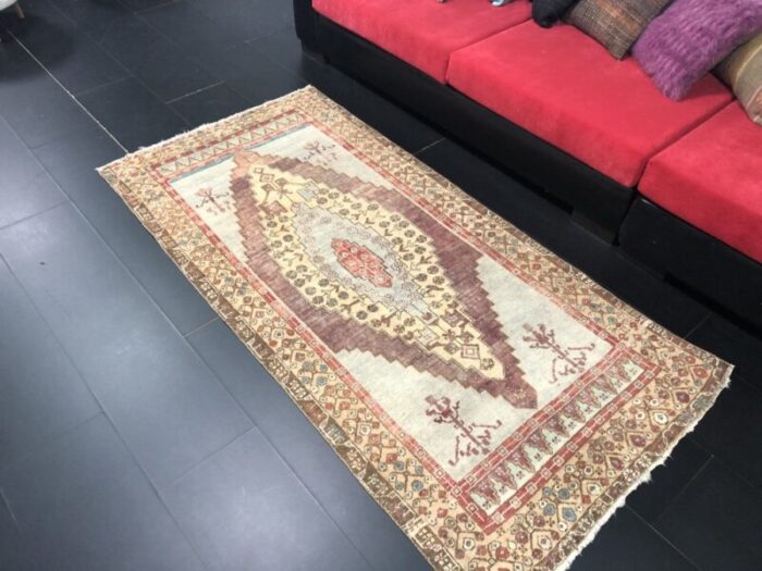 vintage turkish handmade rug 4 1