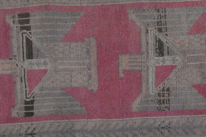 vintage turkish herki rug with eagle motif 6