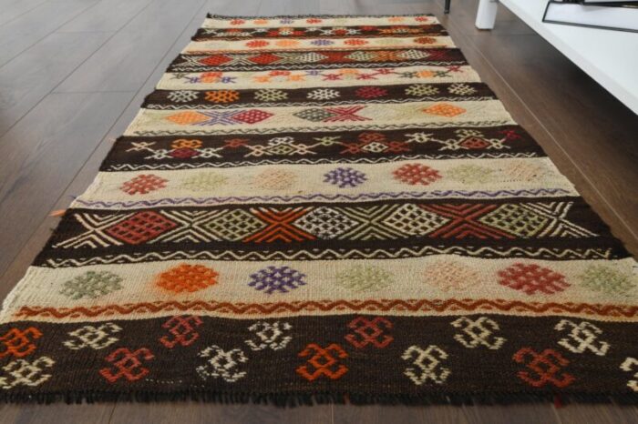 vintage turkish kilim rug 2 1