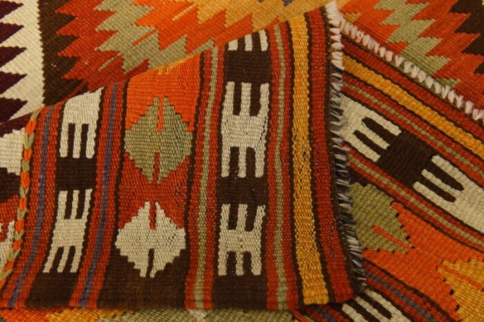 vintage turkish kilim rug in wool 0785