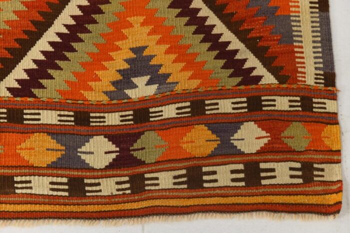 vintage turkish kilim rug in wool 0845