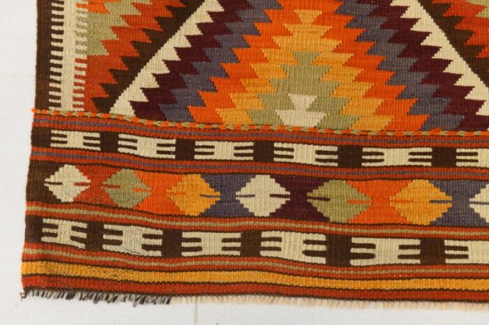 vintage turkish kilim rug in wool 5998