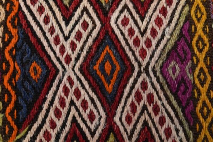 vintage turkish mediterrian handmade rug 6