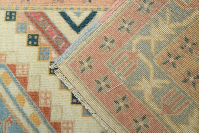 vintage turkish minimalist area rug 8