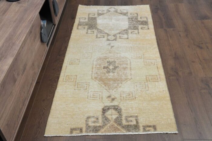 vintage turkish nature rug 1970s 1