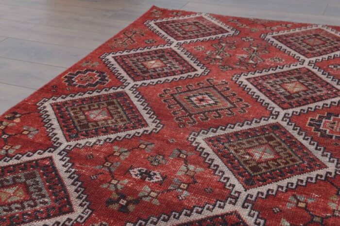 vintage turkish neutral runner rug 5