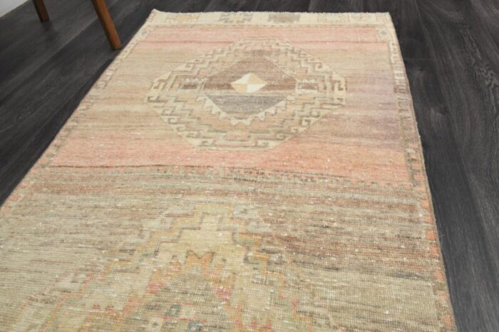 vintage turkish orange runner rug 1960s 7 1