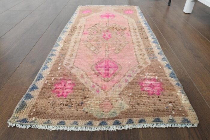 vintage turkish orange wool rug anatolia 6