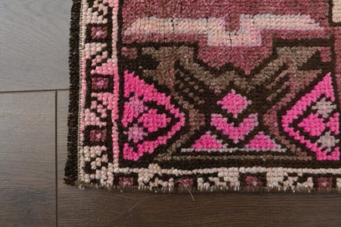 vintage turkish oushak doormat rug 7