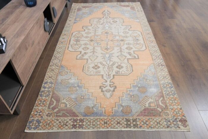 vintage turkish oushak rug 1 1