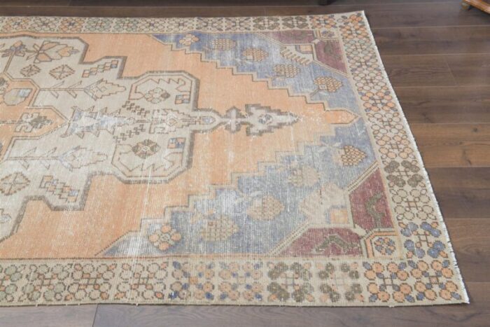 vintage turkish oushak rug 5 1