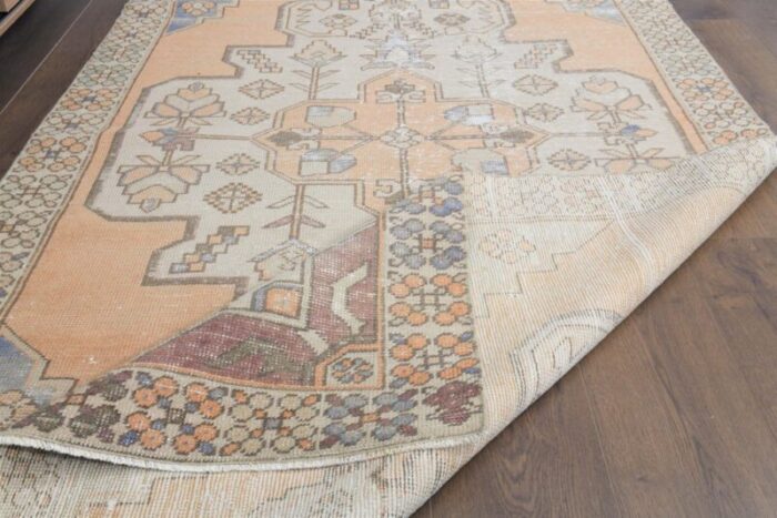 vintage turkish oushak rug 7 1