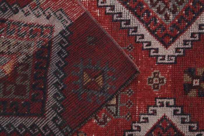 vintage turkish oushak runner rug 6 2