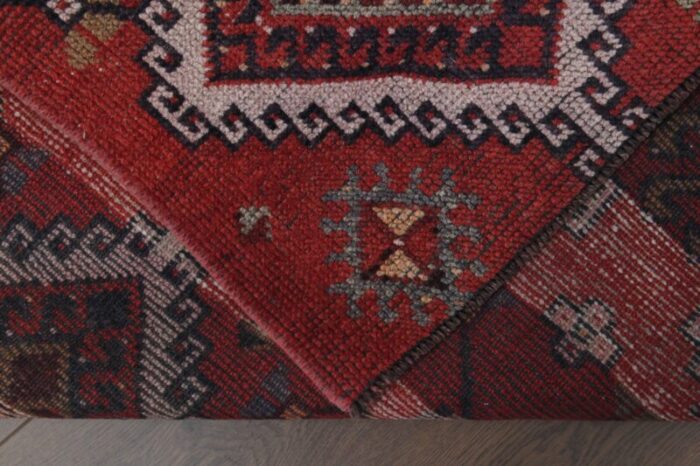 vintage turkish oushak runner rug 8 2