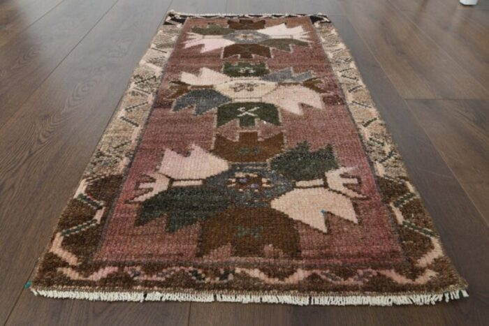 vintage turkish oushak wool handmade rug anatolia 10