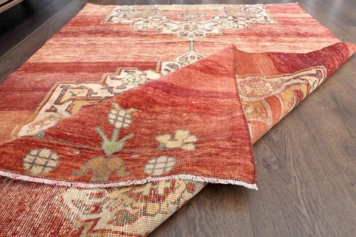 vintage turkish red rug 5