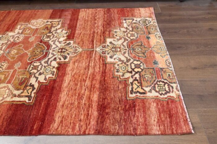 vintage turkish red rug 6