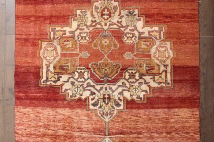 vintage turkish red rug 7