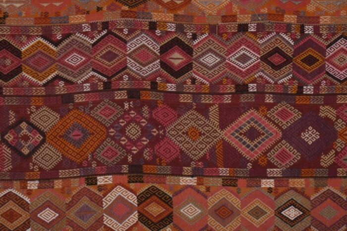 vintage turkish sivas jajim kilim rug 6