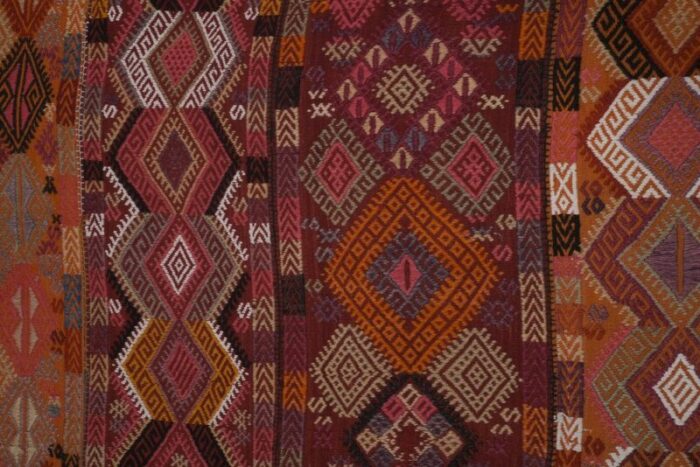 vintage turkish sivas jajim kilim rug 7