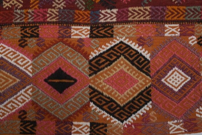 vintage turkish sivas jajim kilim rug 8