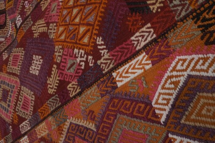 vintage turkish sivas jajim kilim rug 9