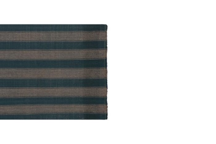 vintage turkish striped kilim rug 5