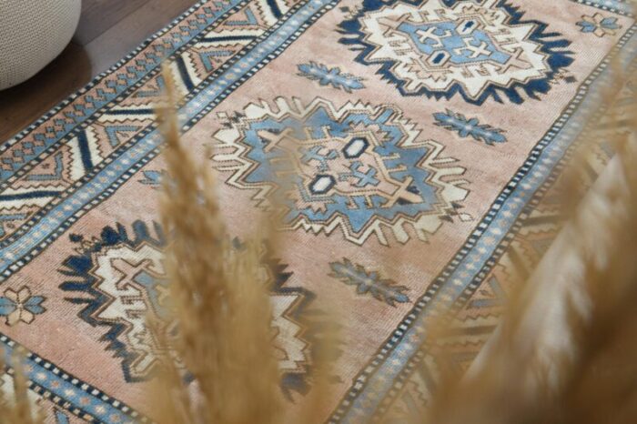 vintage turkish wool area rug anatolian 1930s 2