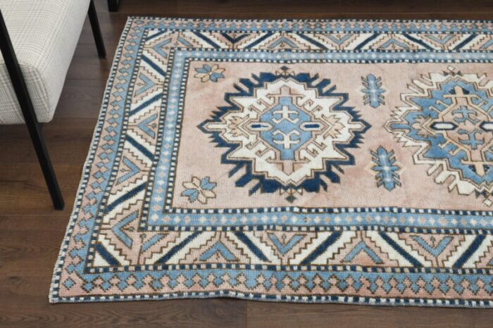 vintage turkish wool area rug anatolian 1930s 5