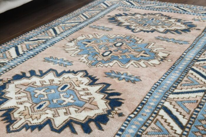 vintage turkish wool area rug anatolian 1930s 6