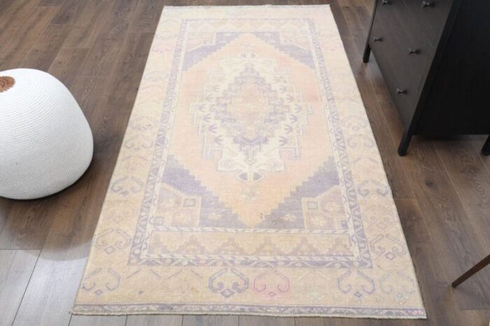 vintage turkish wool area rug anatolian 1950s 1 1