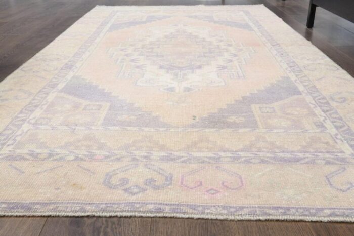 vintage turkish wool area rug anatolian 1950s 2 1