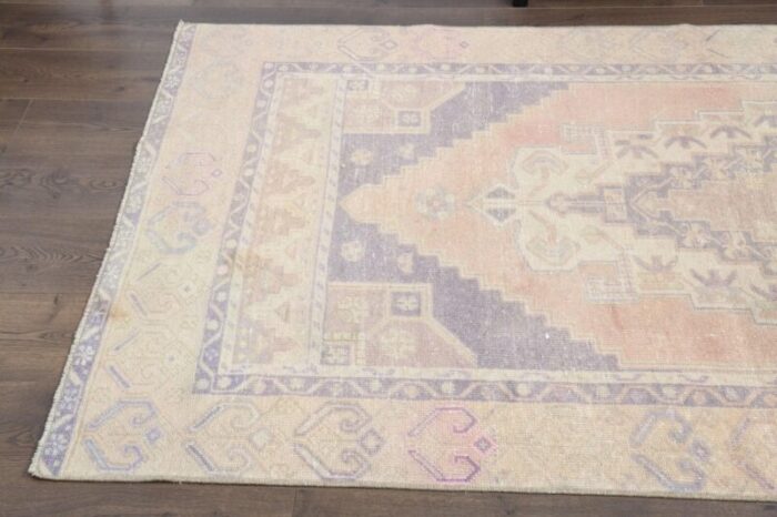 vintage turkish wool area rug anatolian 1950s 6 1