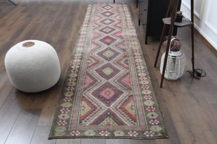 vintage turkish wool area rug anatolian 1960s 1