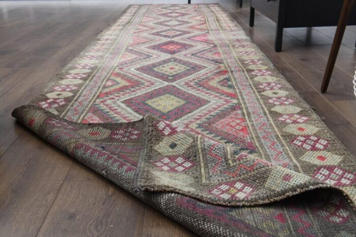 vintage turkish wool area rug anatolian 1960s 3