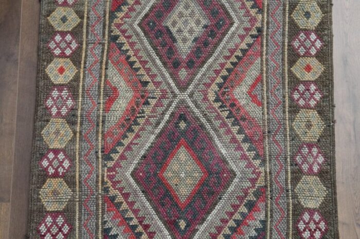 vintage turkish wool area rug anatolian 1960s 7