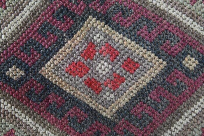 vintage turkish wool area rug anatolian 1960s 8