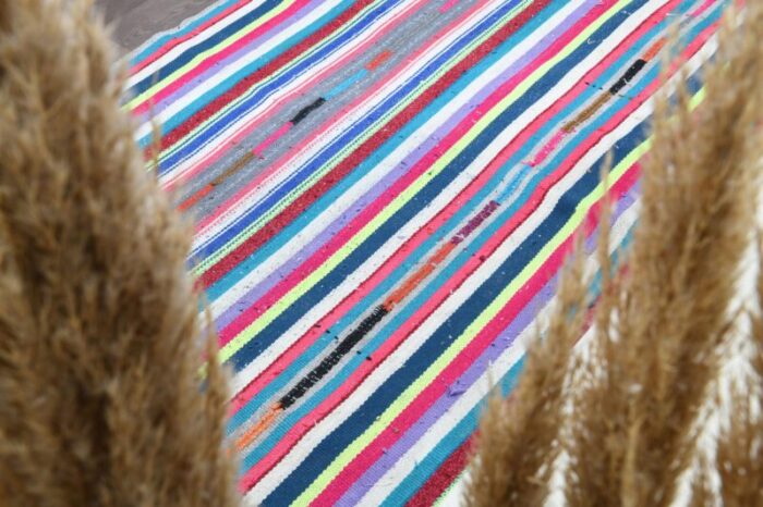 vintage turkish wool kilim area rug anatolia 1960s 2 1