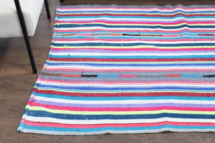 vintage turkish wool kilim area rug anatolia 1960s 5 1