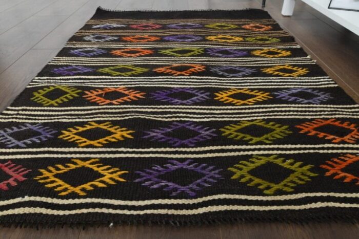 vintage turkish wool kilim door mat anatolia 5