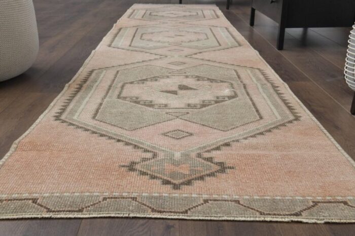 vintage turkish wool oushak rug 2 1