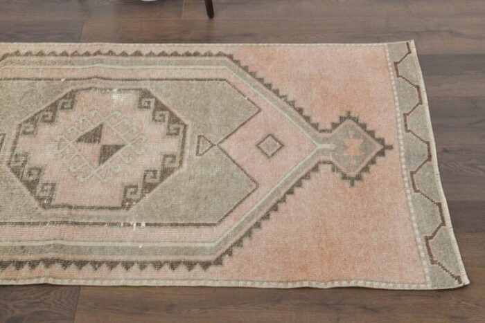 vintage turkish wool oushak rug 4 1