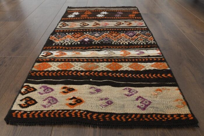 vintage turkish wool oushak rug anatolia 1960s 1