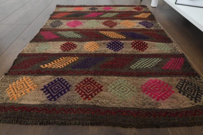 vintage turkish wool rug 2 2