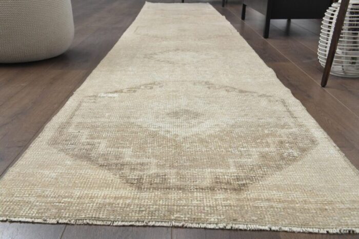 vintage turkish wool runner 1940s 3