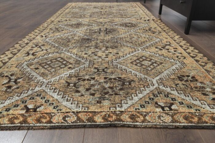 vintage turkish wool runner 1960s 3