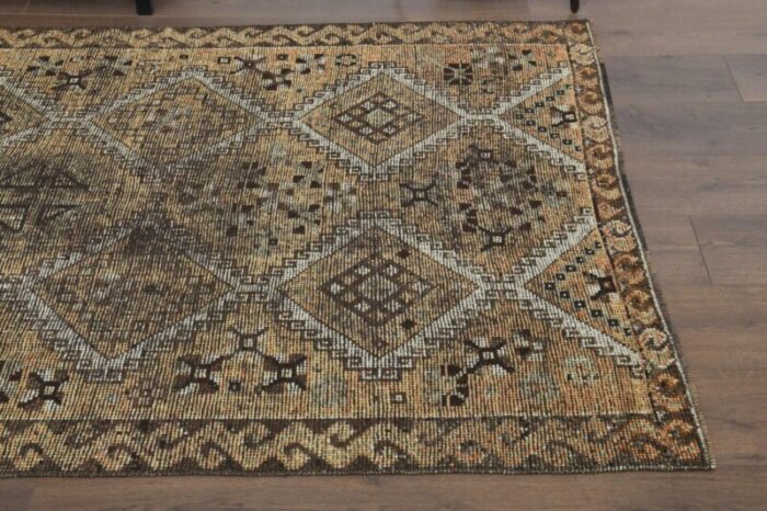 vintage turkish wool runner 1960s 4